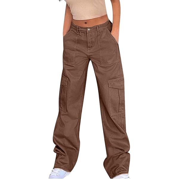 パンツ overdue flair : 25SS / POCKET CARGO PANTS (2colors) Denim Drawstring Cargo Pants for Women with Side Flap
